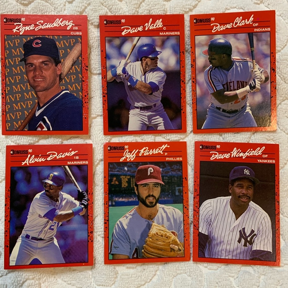 Vintage Baseball Trading Cards Set